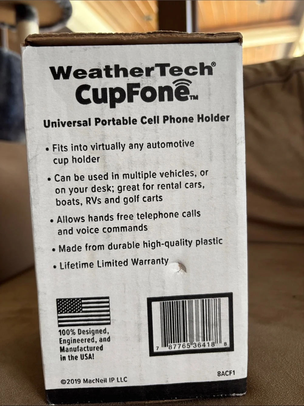 WeatherTech CupFone Cup-Holder Phone Mount - White